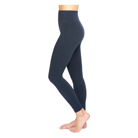 Spanx Navy Blue Look at Me Now Seamless Leggings - Picture 1 of 6